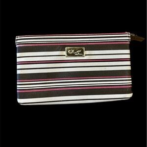 Betsy Johnson Striped Cosmetic Bag